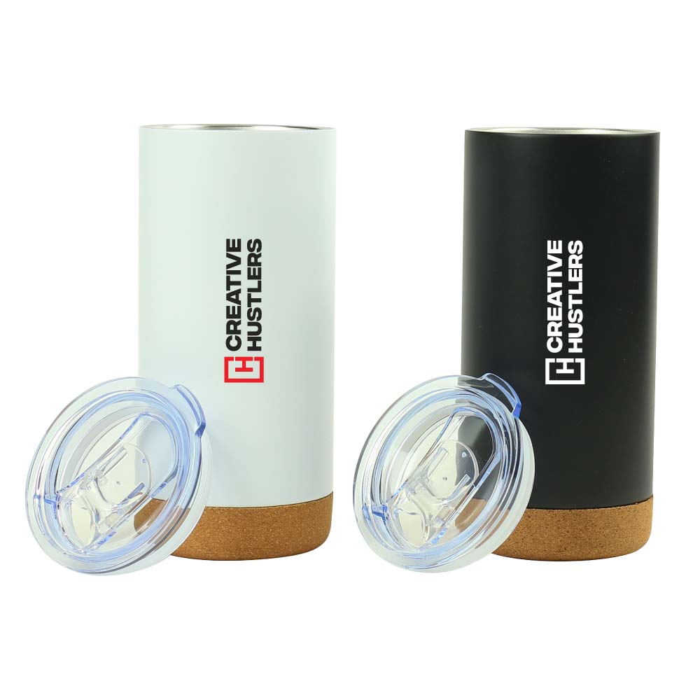 Travel Tumbler with Cork Base 450ml Stainless Steel - Design & Printing Company Product from Digital Canvas
