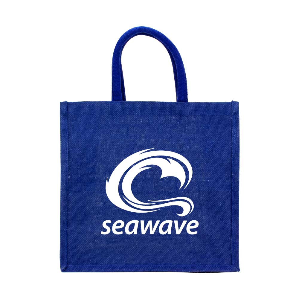 Reusable Square Jute Bags with Cotton Handles - Design & Printing Company Product from Digital Canvas