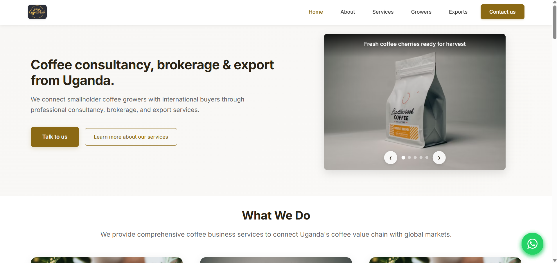 Hirwa Coffee Hub Ltd — Coffee Business Platform - Software Development Project by Digital Canvas Software Development Company
