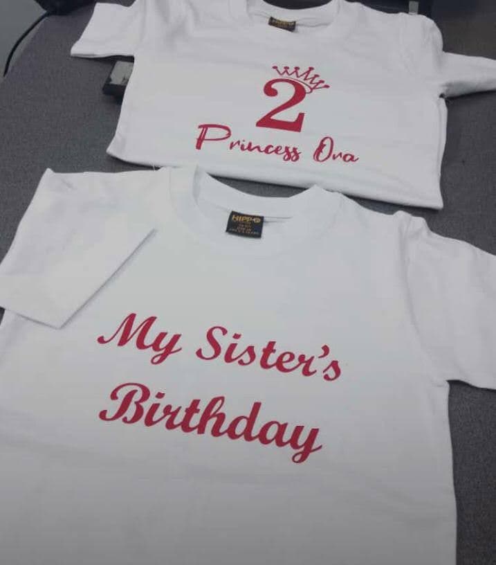 Birthday T-Shirts – Custom Family Set