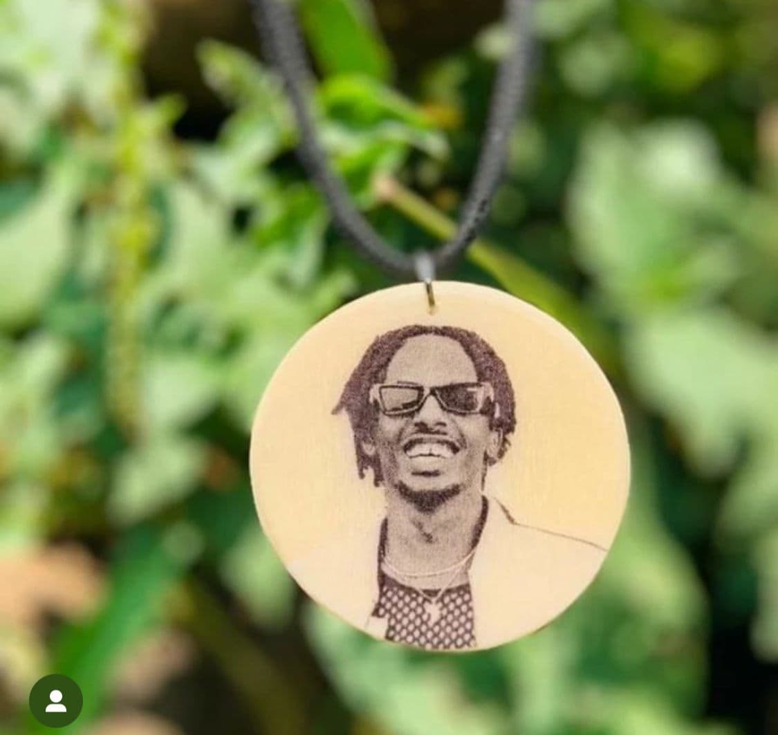 Wooden Portrait Necklace – Custom Laser Engraved