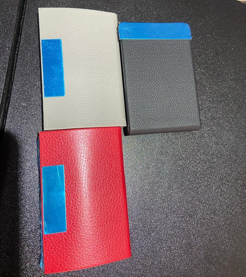 PU Leather Card Holder with Metallic Edge - Design & Printing Company Product from Digital Canvas