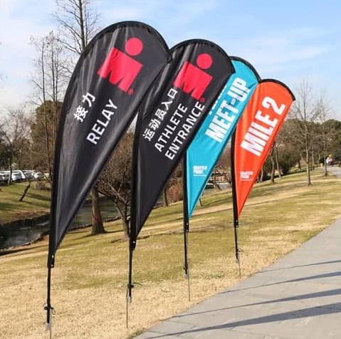 Custom Printed Teardrop Flags for Outdoor Branding - Design & Printing Company Product from Digital Canvas