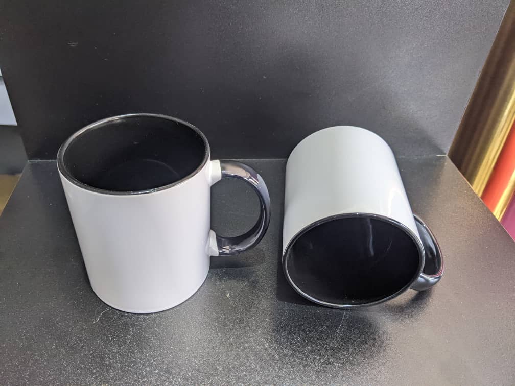 Two-Tone Ceramic Mugs (Black Interior) - Design & Printing Company Product from Digital Canvas